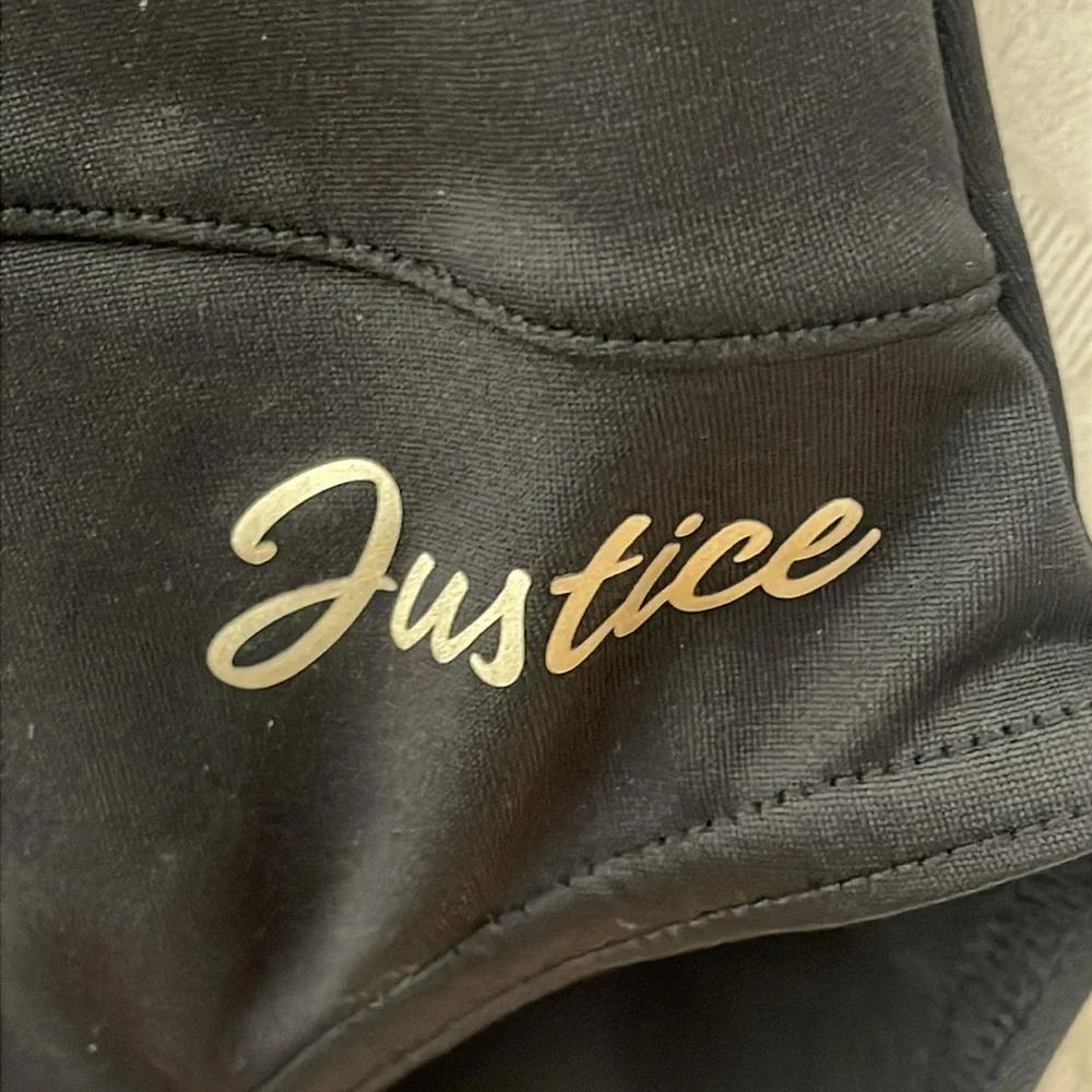 ❤️ JUSTICE Black Long Sleeve Leotard Size M